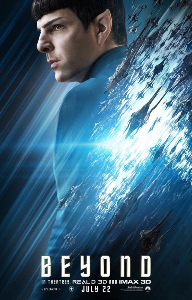 پوستر فیلم «ماورای پیشتازان فضا»(star trek beyond) با بازی زکری کوئینتو